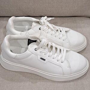Men’s Size 9.5 - ALDO Austin Low White Sneakers New No Box Authentic Shoes Sale
